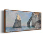 The Rock Needle and the Porte d'Aval, 1885 (Clark Art Institute version) - Floater Framed Canvas Print