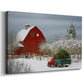 Pale Winter Yule Chapel - Canvas Art Print