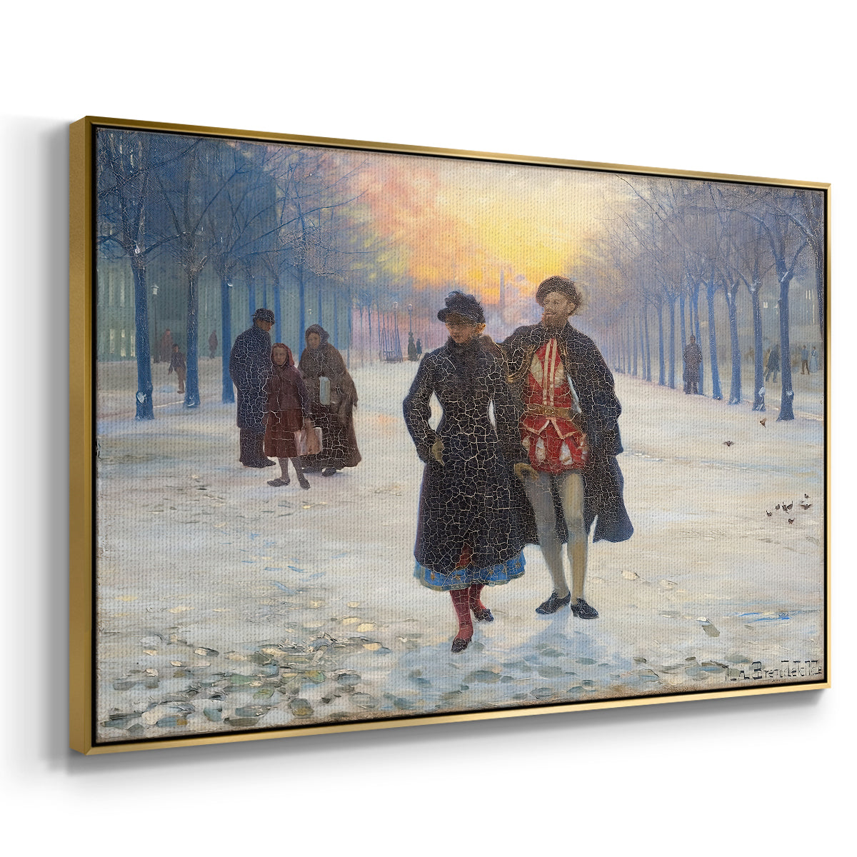 Morning after the Carnival, 1884 - Floater Framed Canvas Print