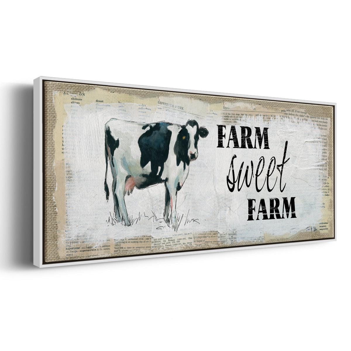 Farm Sweet Farm II - Floater Framed Canvas Print