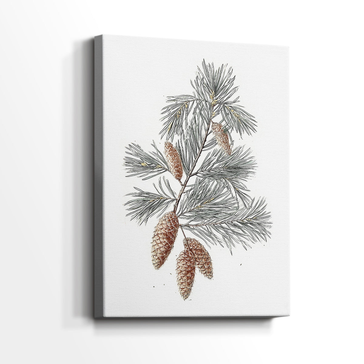 Silver Whisper of Carols - Canvas Art Print