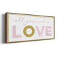 All You Need is Love - Floater Framed Canvas Print