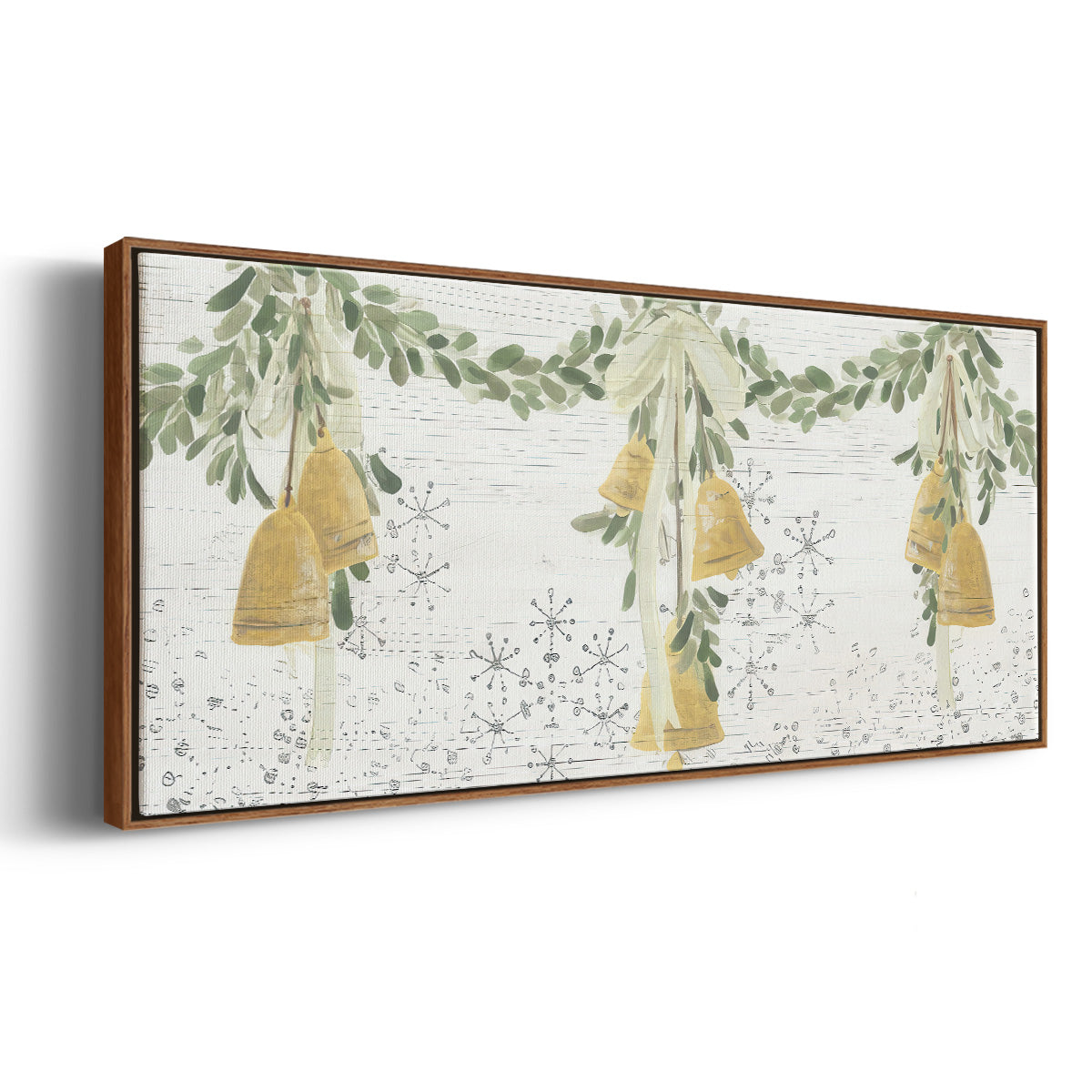 Holiday Bells - Floater Framed Canvas Print