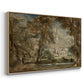 Salisbury Cathedral from the Bishop's Grounds, c. 1822-1823 - Floater Framed Canvas Print
