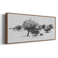 Treeline Sketch II - Floater Framed Canvas Print