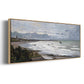 The Beach at Saint Adresse, 1876 - Floater Framed Canvas Print