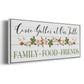 Feeding Friends I - Floater Framed Canvas Print