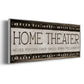 Home Theater - Floater Framed Canvas Print