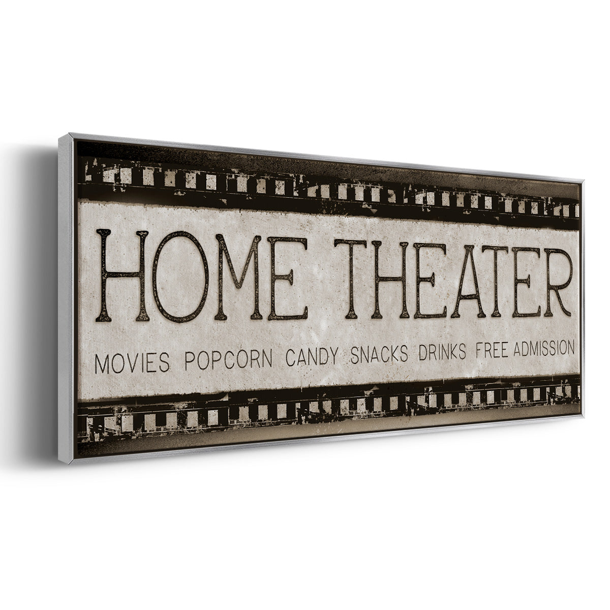Home Theater - Floater Framed Canvas Print