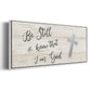 Be Still Cross - Floater Framed Canvas Print