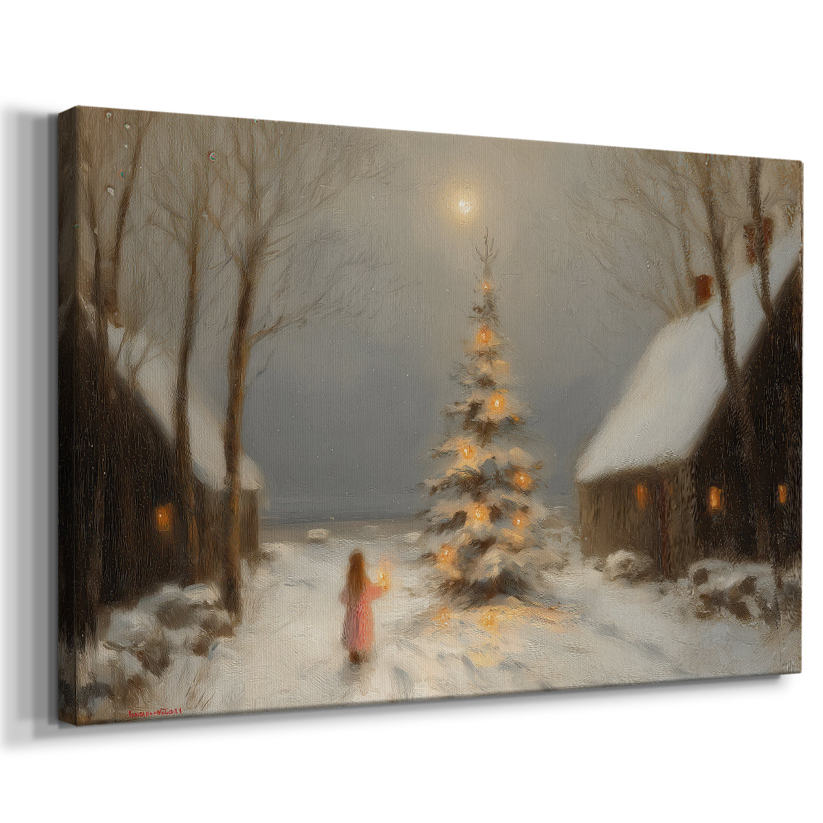 Candle of Warm Lantern Serenade - Canvas Art Print