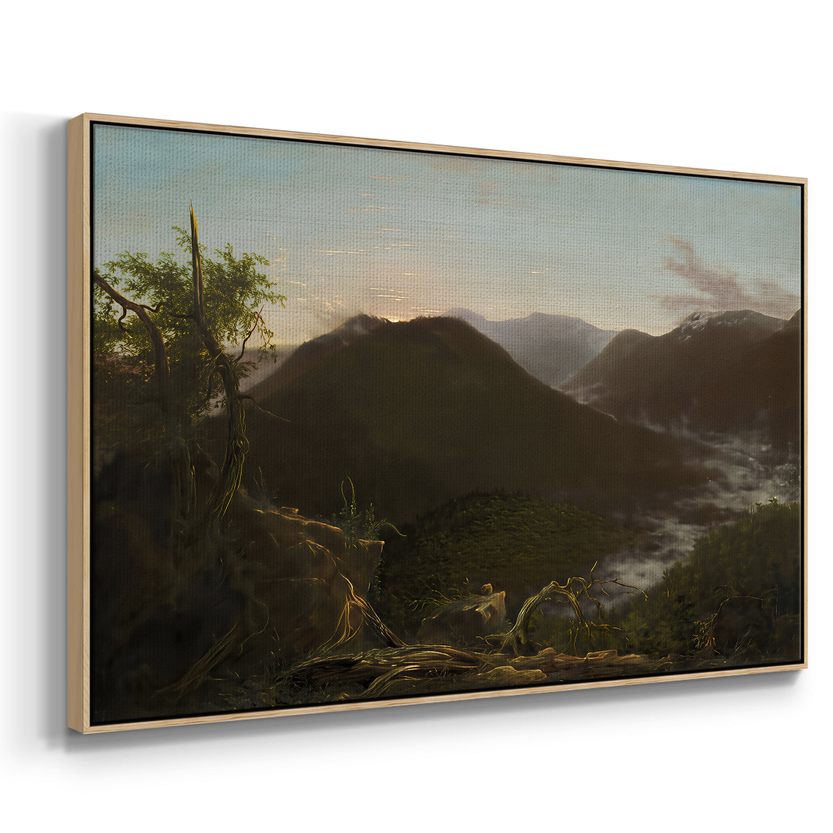 Sunrise in the Catskill Mountains, 1826 - Floater Framed Canvas Print