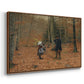 The Woodman and his Children, 1886 - Floater Framed Canvas Print