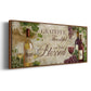 Grateful Wine - Floater Framed Canvas Print
