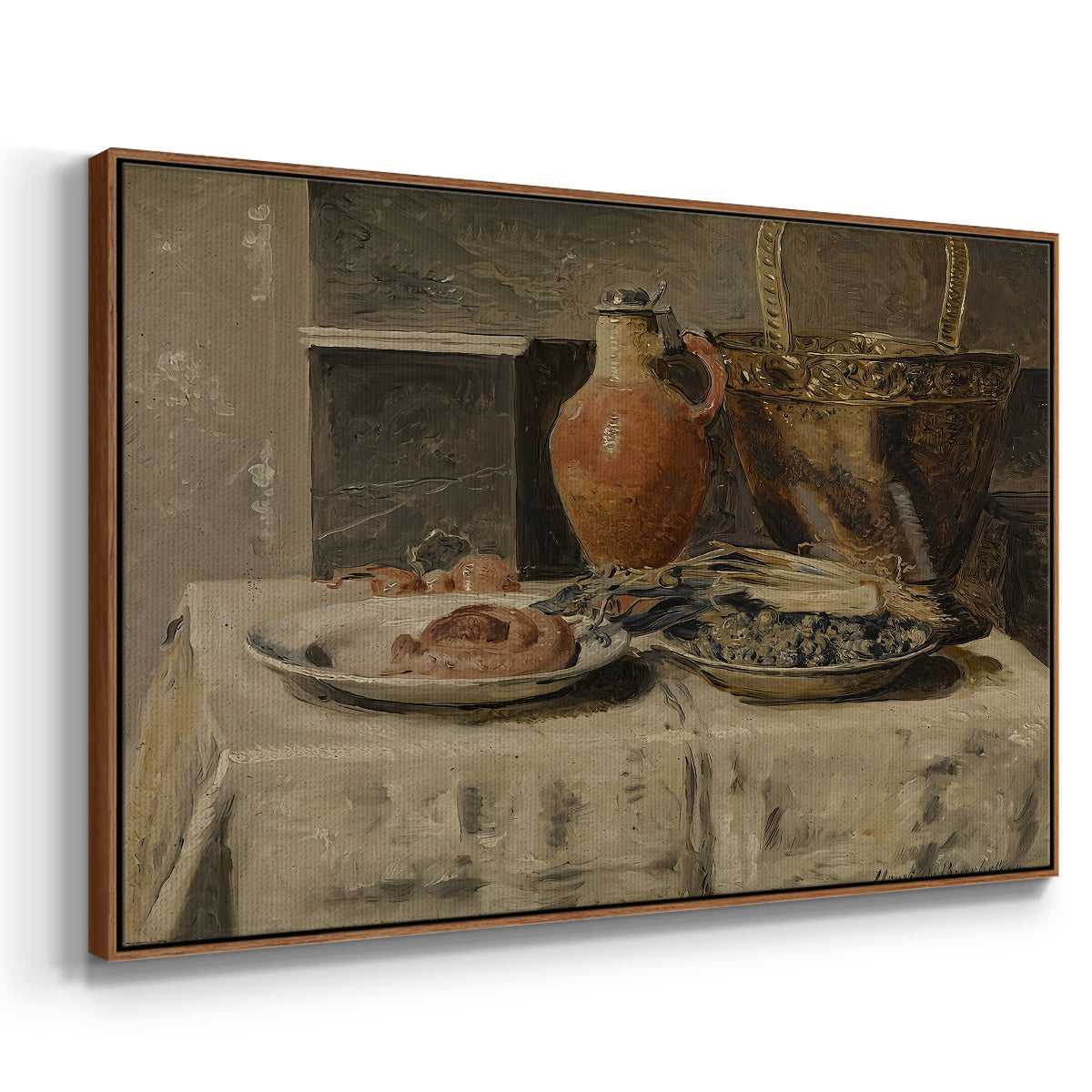 Still Life with Jar, c. 1881-1885 - Floater Framed Canvas Print