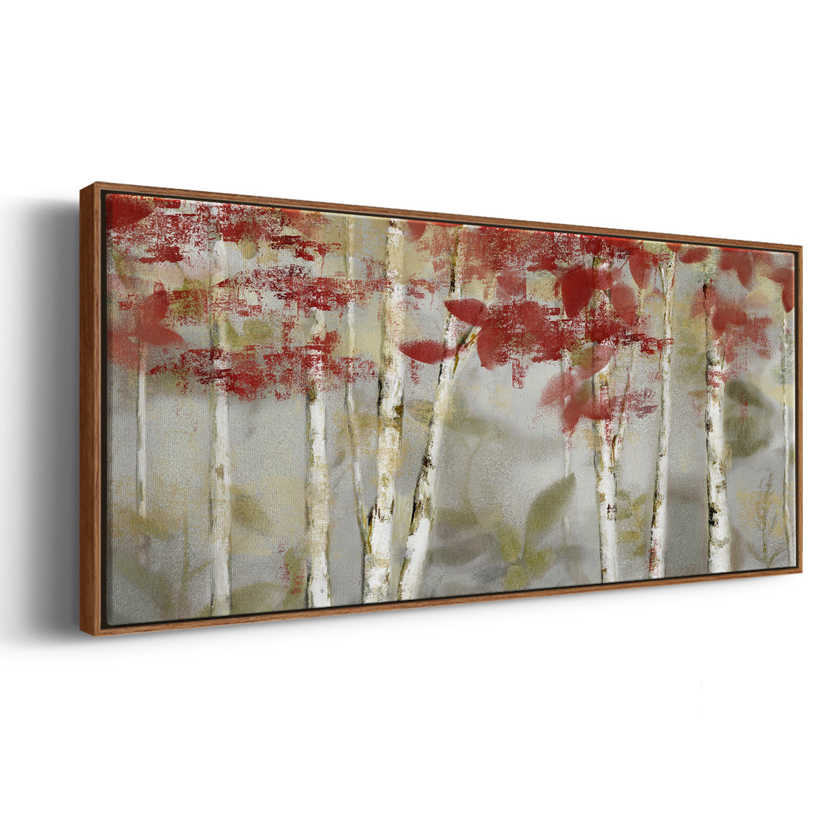 Autumn Forest - Floater Framed Canvas Print
