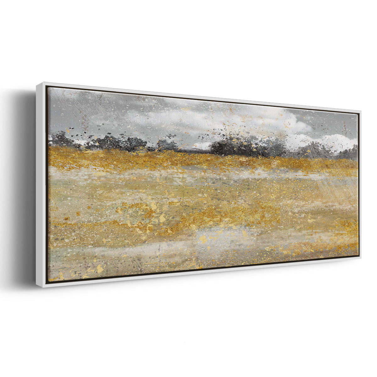Meadow Shimmer II - Floater Framed Canvas Print