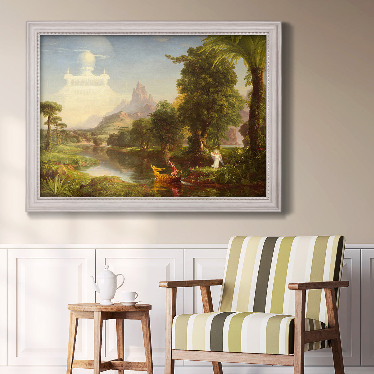 Voyage of Life: Youth - Ornate Framed Canvas Print