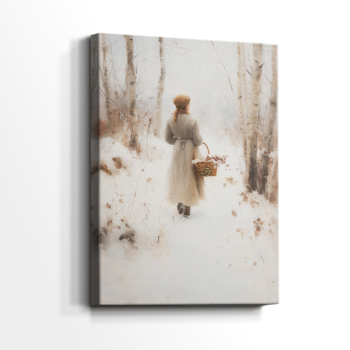 Snowwhite Morning at Dusk - Canvas Art Print