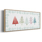 Christmas Tree Whimsy Collection C - Floater Framed Canvas Print