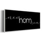 Nom Nom Nom - Floater Framed Canvas Print