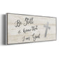 Be Still Cross - Floater Framed Canvas Print