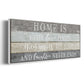 Home Is Where - Floater Framed Canvas Print