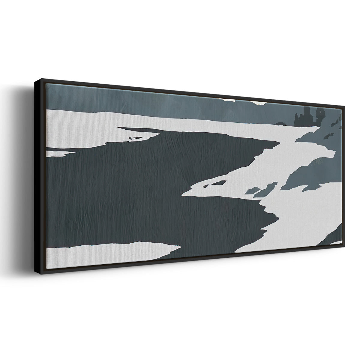 Cutter Island IV - Floater Framed Canvas Print