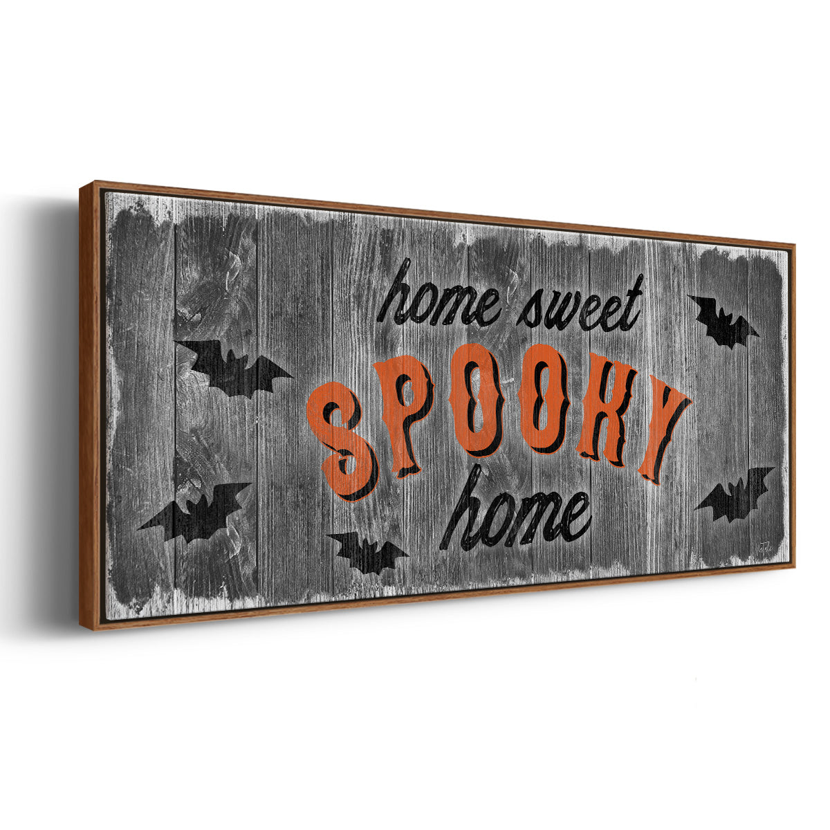 Home Sweet Spooky - Floater Framed Canvas Print