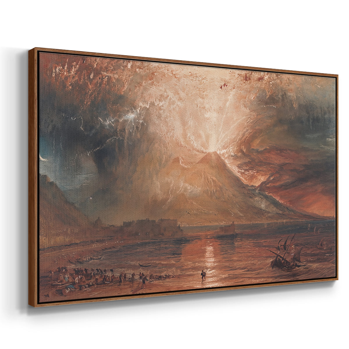Vesuvius in Eruption, c. 1817 - Floater Framed Canvas Print