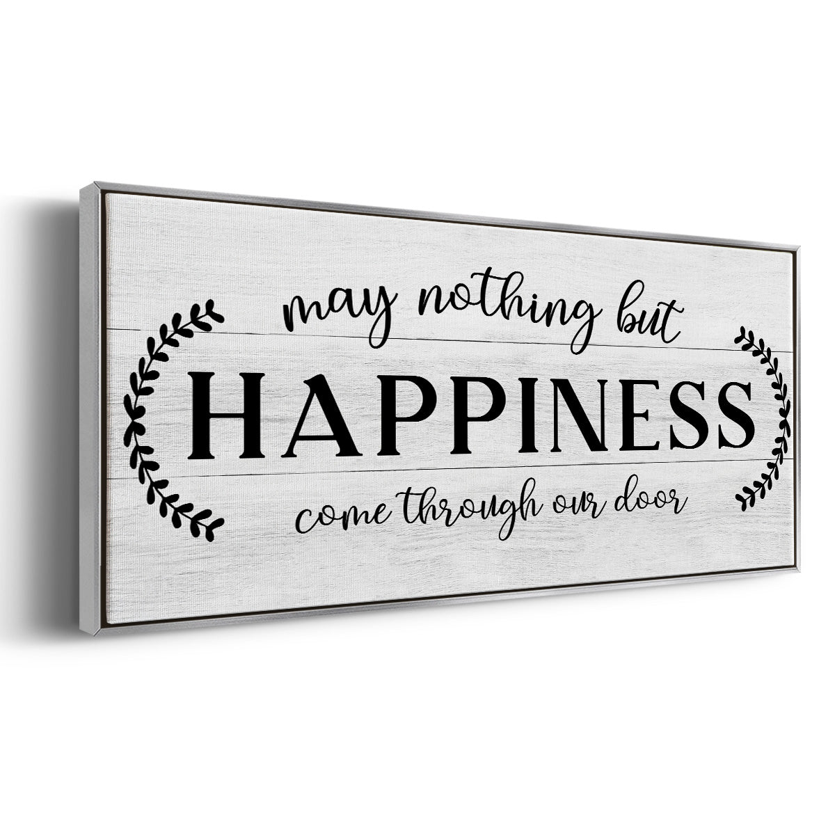 Through Our Door - Floater Framed Canvas Print