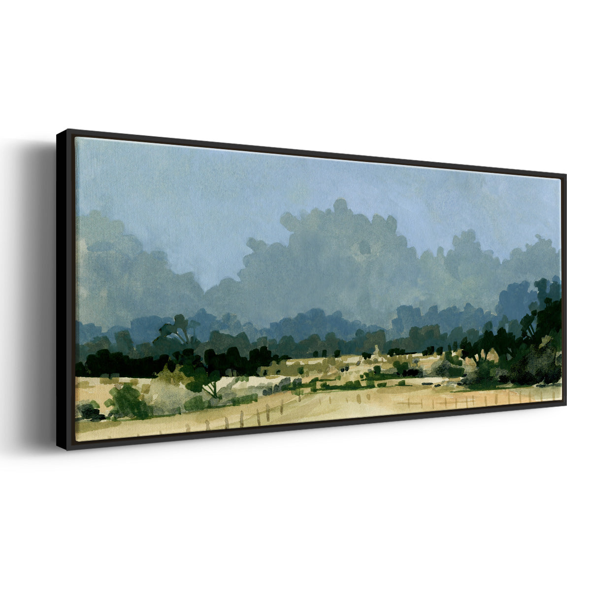 Wild Farmland I - Floater Framed Canvas Print