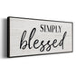 Simply - Floater Framed Canvas Print