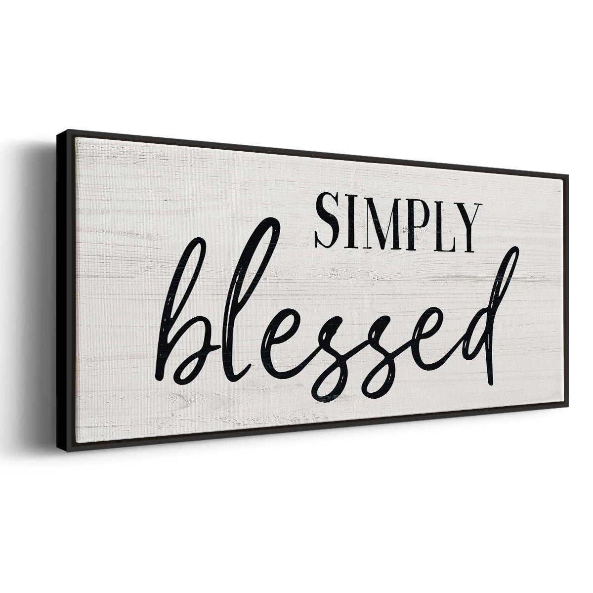 Simply - Floater Framed Canvas Print