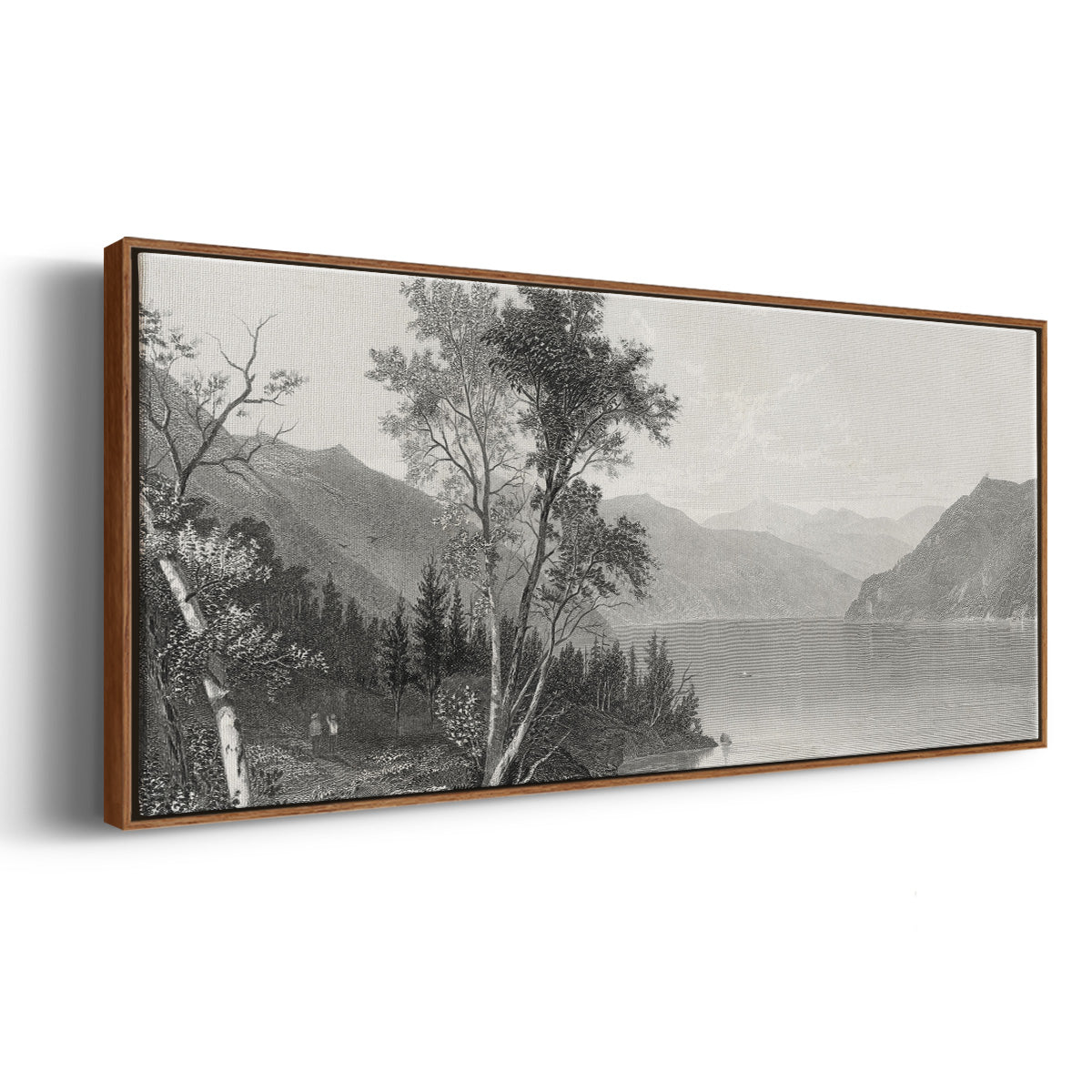Lake George - Floater Framed Canvas Print