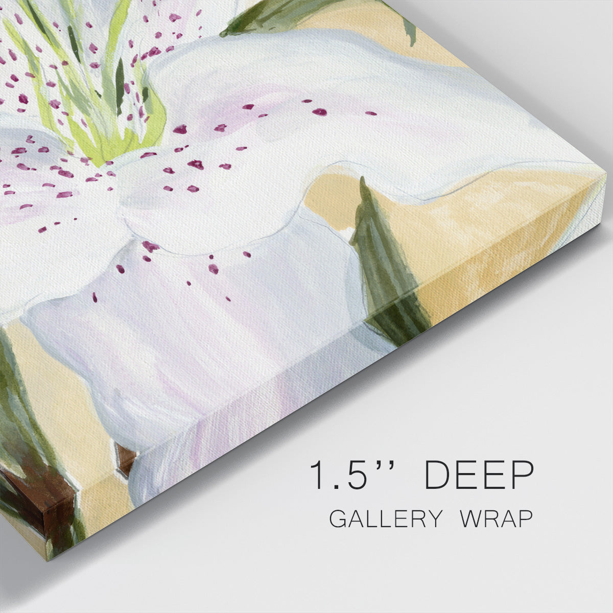 White Lily I-Premium Gallery Wrapped Canvas - Ready to Hang