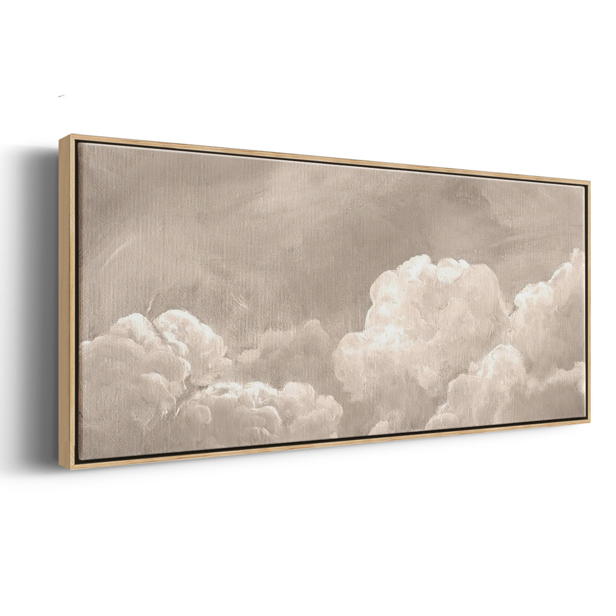 Painted Clouds I - Floater Framed Canvas Print