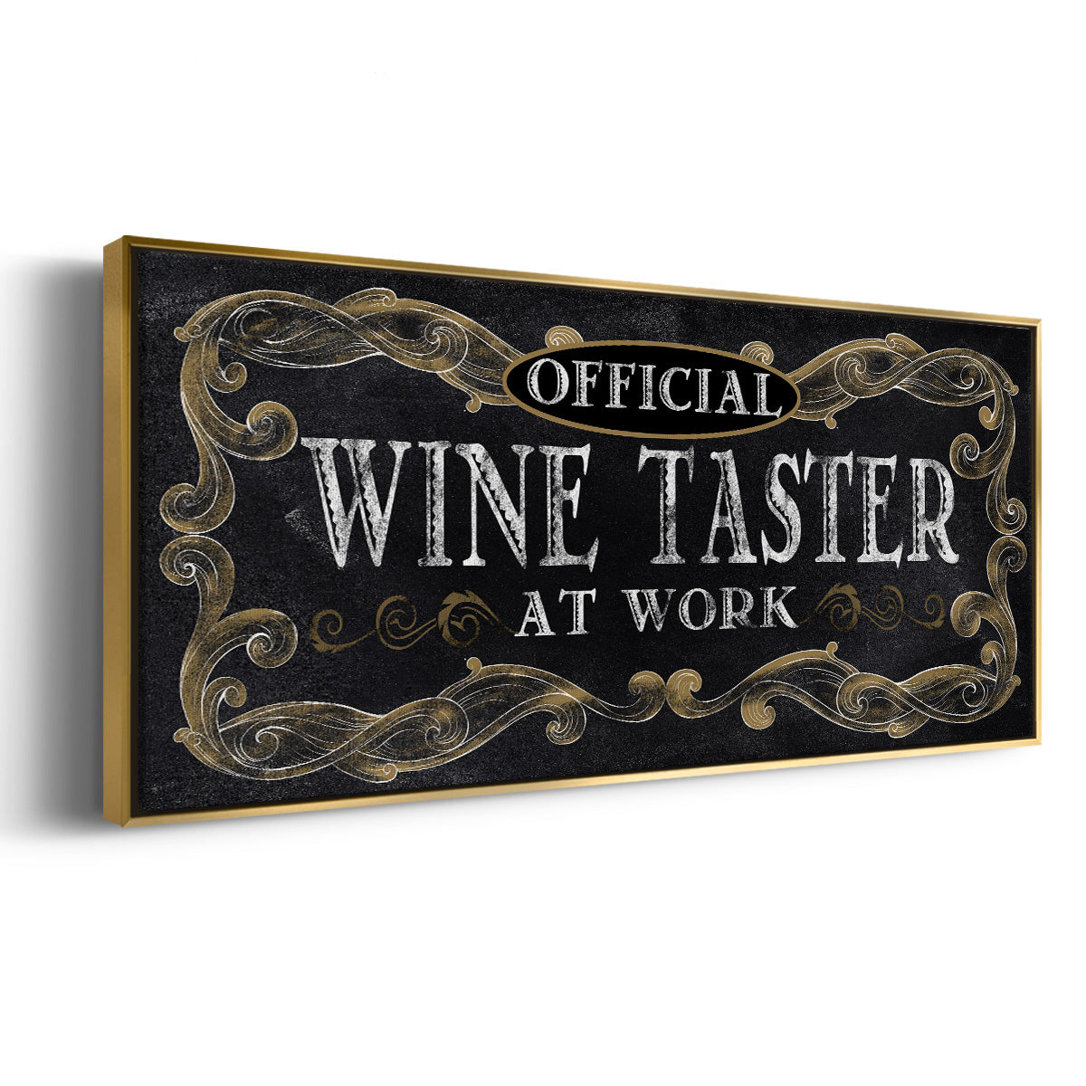Wine Taster - Floater Framed Canvas Print