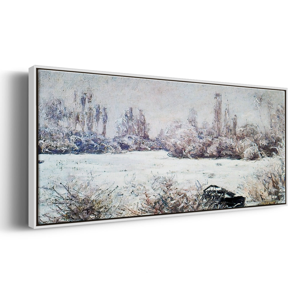 The Frost, 1880 - Floater Framed Canvas Print