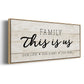 This is Us - Floater Framed Canvas Print