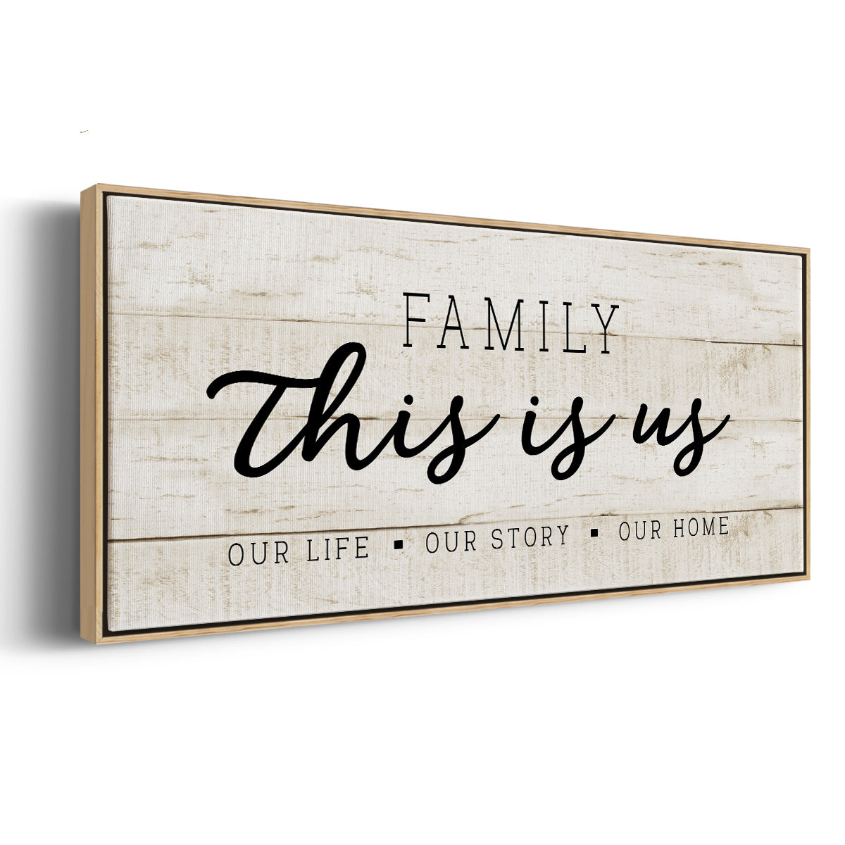 This is Us - Floater Framed Canvas Print