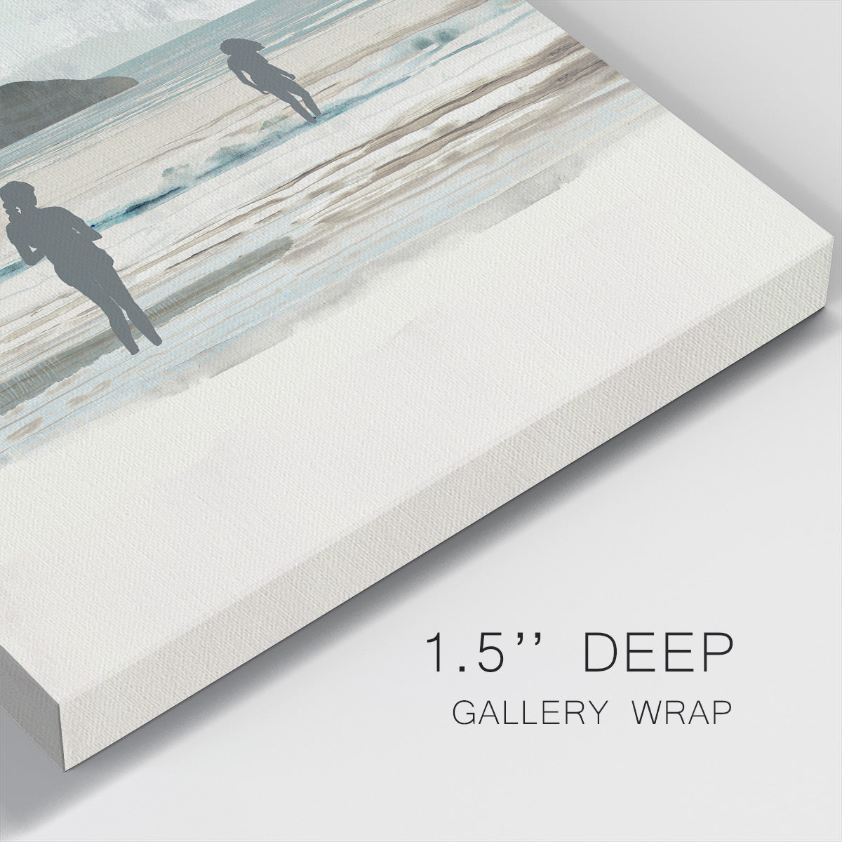 Beach Walking II-Premium Gallery Wrapped Canvas - Ready to Hang