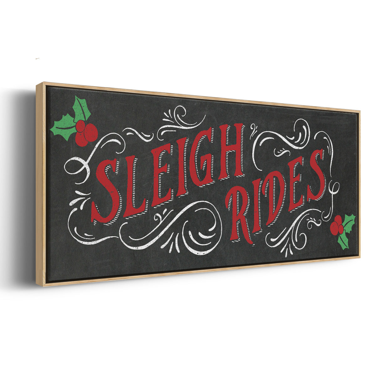 Sleigh Rides - Floater Framed Canvas Print
