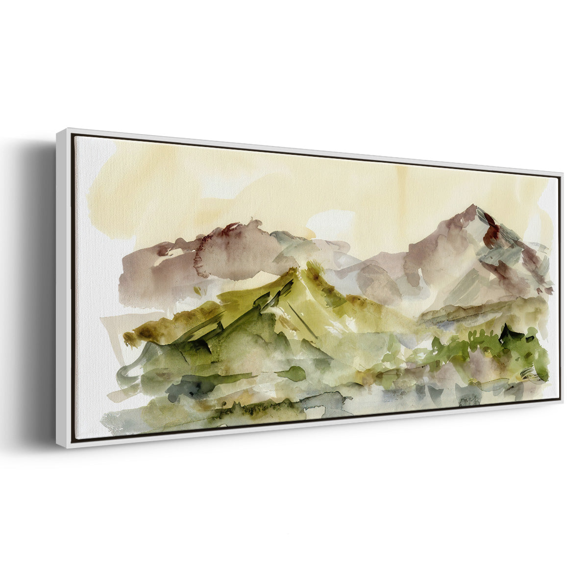 Plum Ridge II - Floater Framed Canvas Print