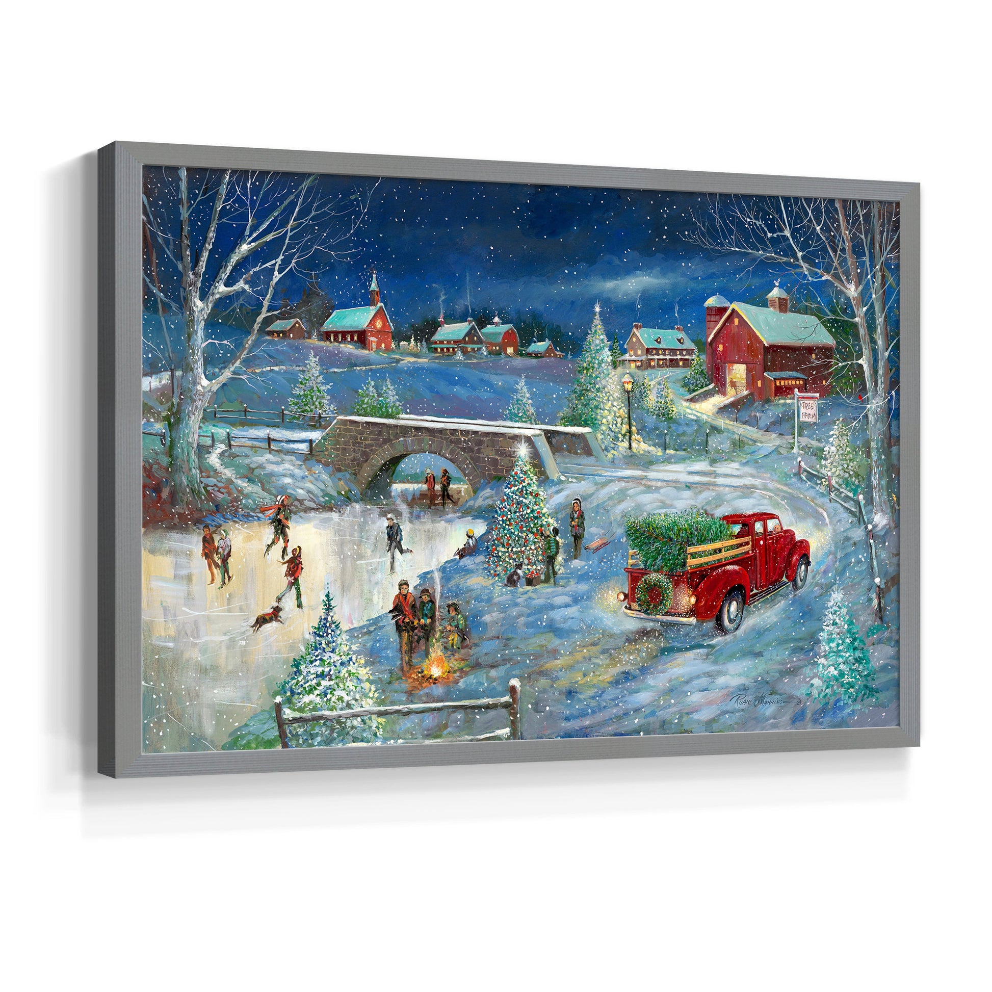 42632,winter,village,holiday,snow,red truck,decorations,skating,ice,trees,families,festive,evening,scenery,traditional,gathering,bridge,rural,nostalgia,celebration,outdoor activities,pine trees,cozy atmosphere,community,vintage,warmth,cheerful,scene,spirit,landscape,bright lights,tranquility,merry,season,winter wonderland,local artisans,winter sports,joyful,landscapes,picturesque,nature,Re-stickable,Landscape & Nature