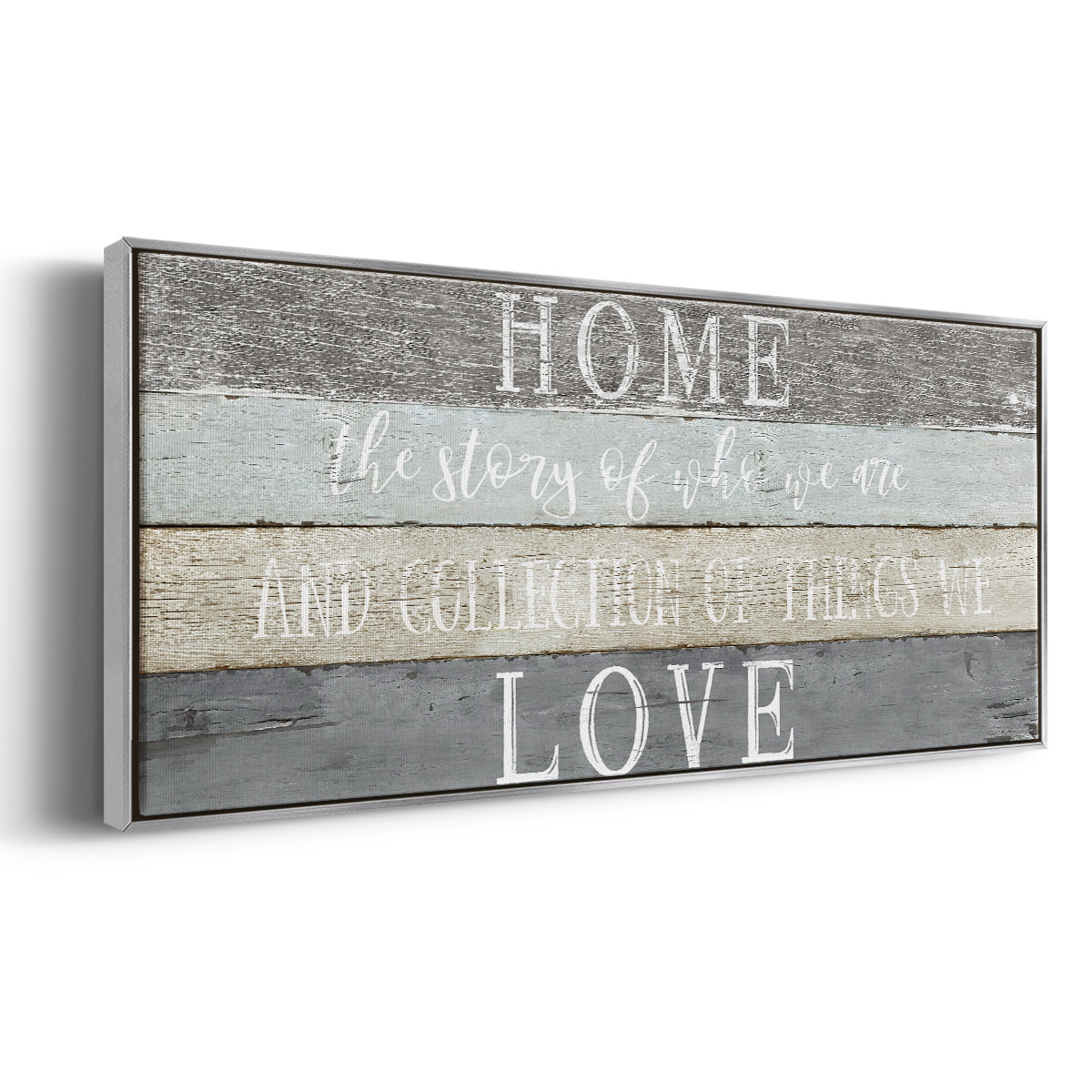 Home Love - Floater Framed Canvas Print
