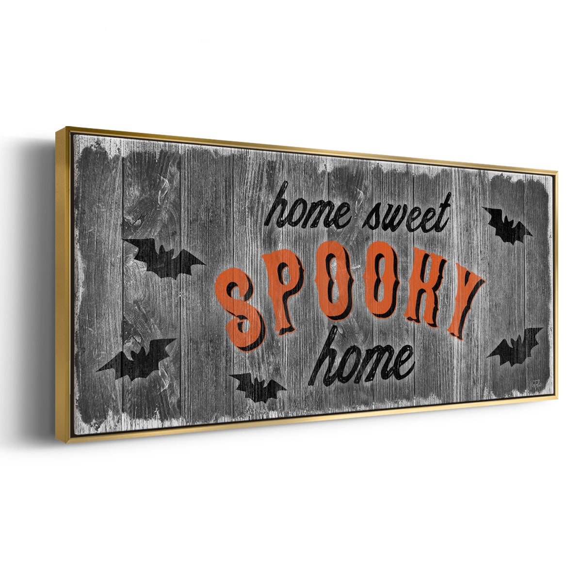 Home Sweet Spooky - Floater Framed Canvas Print