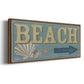 Shoreline Signs III - Floater Framed Canvas Print
