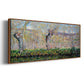 The Banks of the River Epte in Springtime, 1885 - Floater Framed Canvas Print
