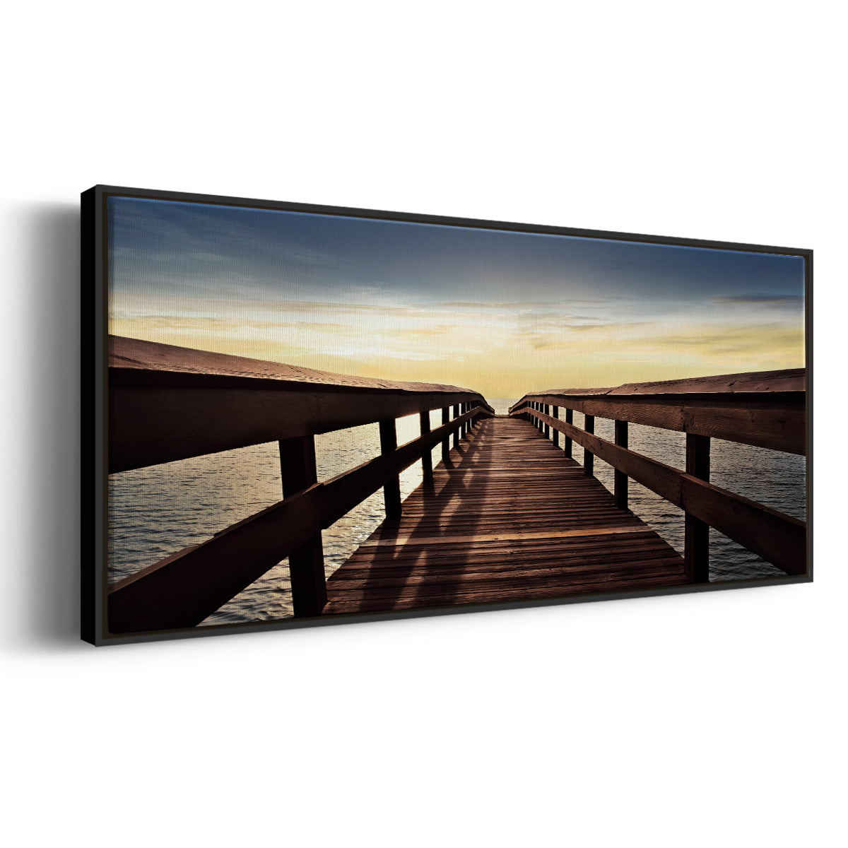 Naples Cove - Floater Framed Canvas Print
